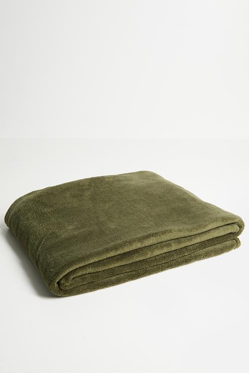 Fleece Throw - Olive