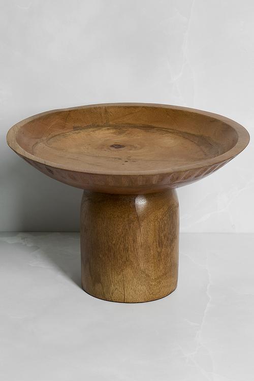 Carved Wooden Bowl - Natural