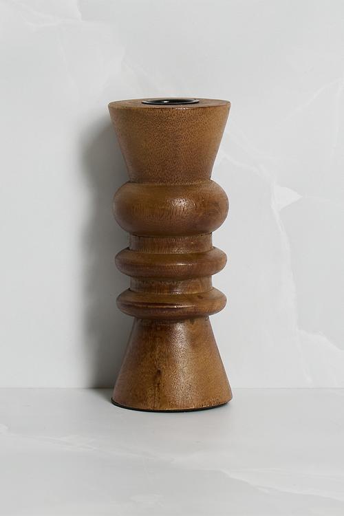 Wooden Candle Holder - Natural