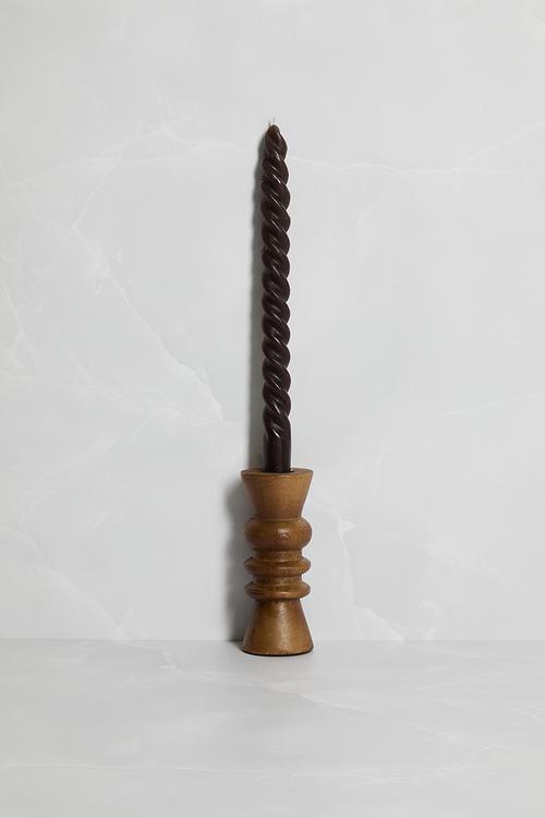 Wooden Candle Holder - Natural