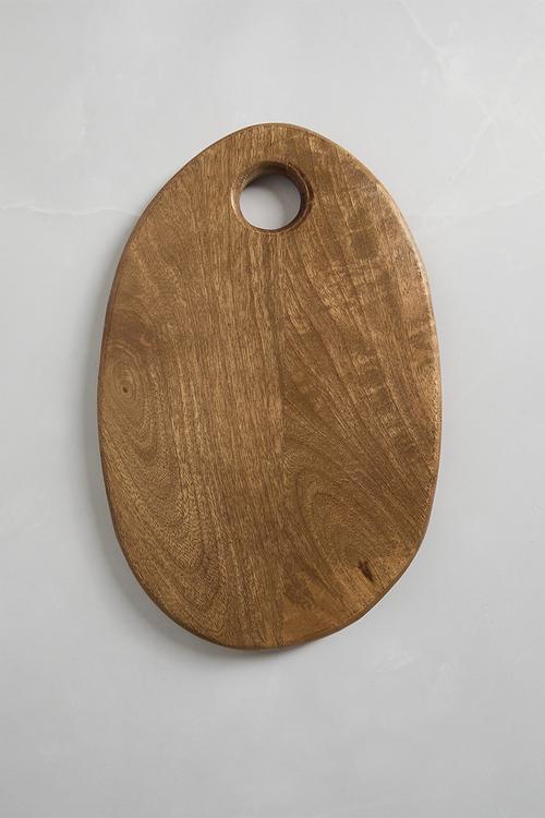Organic Shape Wooden Chopping Board - Natural