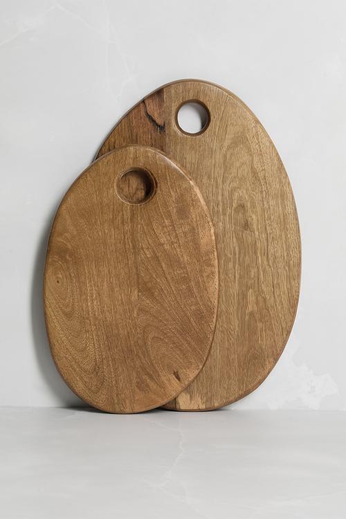 Organic Shape Wooden Chopping Board - Natural