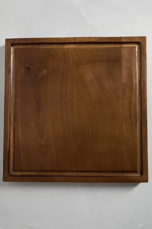 Square Wooden Chopping Board - Natural