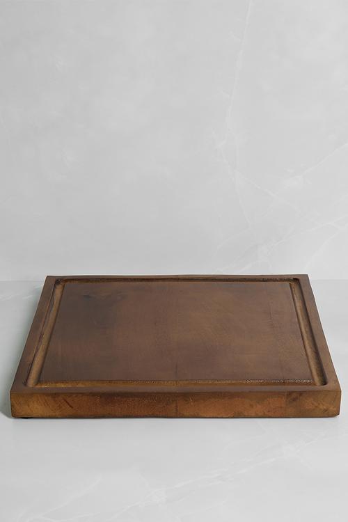 Square Wooden Chopping Board - Natural