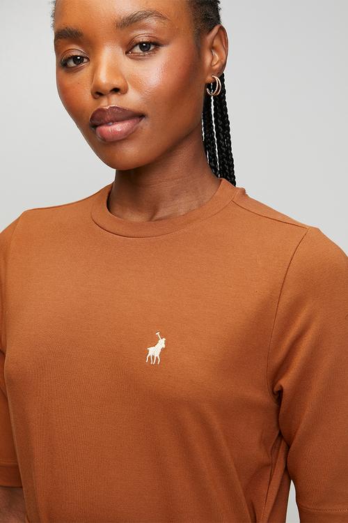 Wmn Melody Casual Wrap Dress - Clay