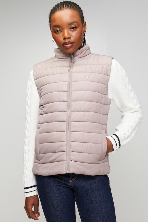 Wmn Bailey Sl Puffer Jacket - Rose Taupe