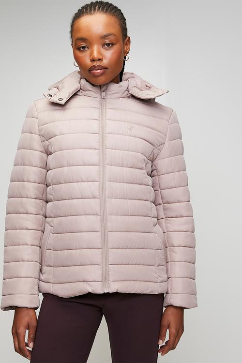 Wmn Blake Long sleeve Puffer Jacket - Rose Taupe