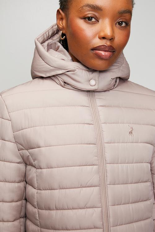Wmn Blake Long sleeve Puffer Jacket - Rose Taupe