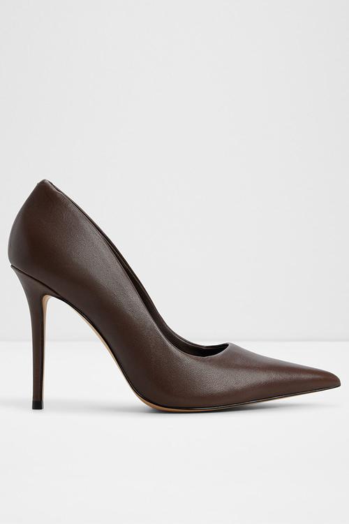 Stasya court heel - dark brown