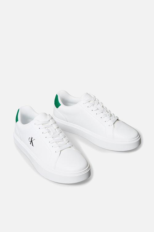 Classic Cup Laceup - Bright White/Deco Green