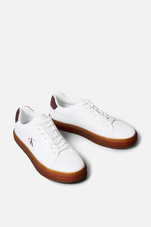 Classic Cupsole Laceup - Bright White/Bordeaux/Gum
