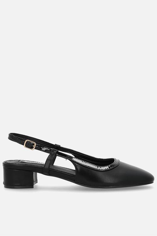 Oksana slingback heel - black