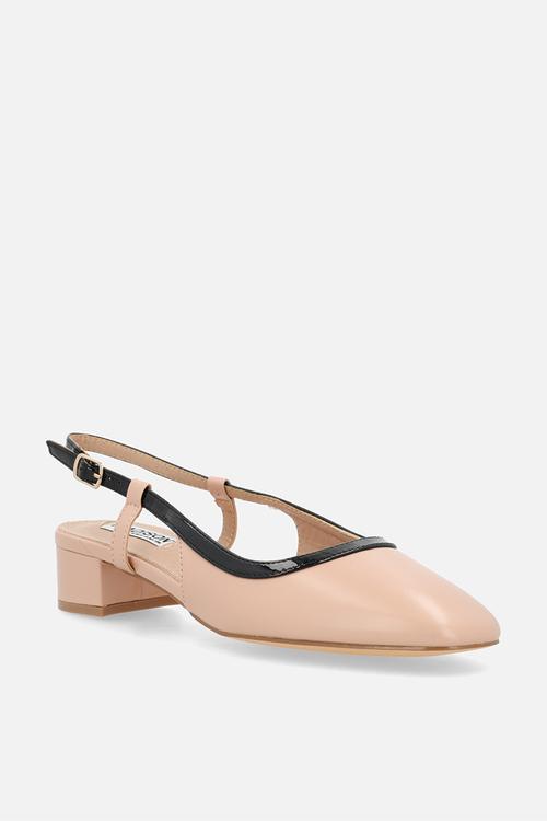 Oksana slingback heel - neutral & black