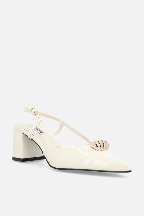 Odyssey slingback heel - off white