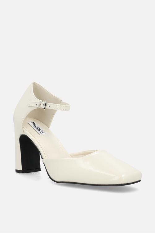 Odessa ankle strap heel - off white