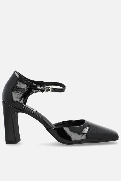 Odessa ankle strap heel - black