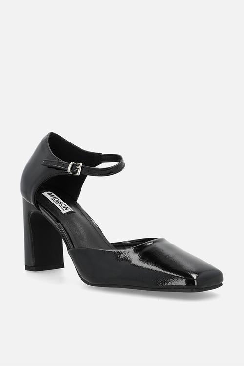 Odessa ankle strap heel - black