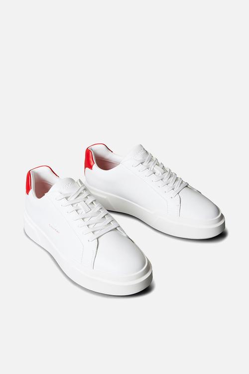 Chunky Cupsole Laceup - Bright White/Adrenaline Rush