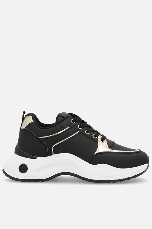 Morgan sneaker - black & gold