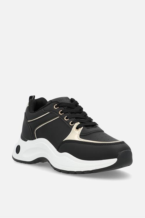 Morgan sneaker - black & gold