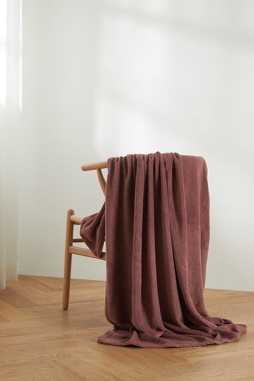 Fleece Throw - Dusty Pink