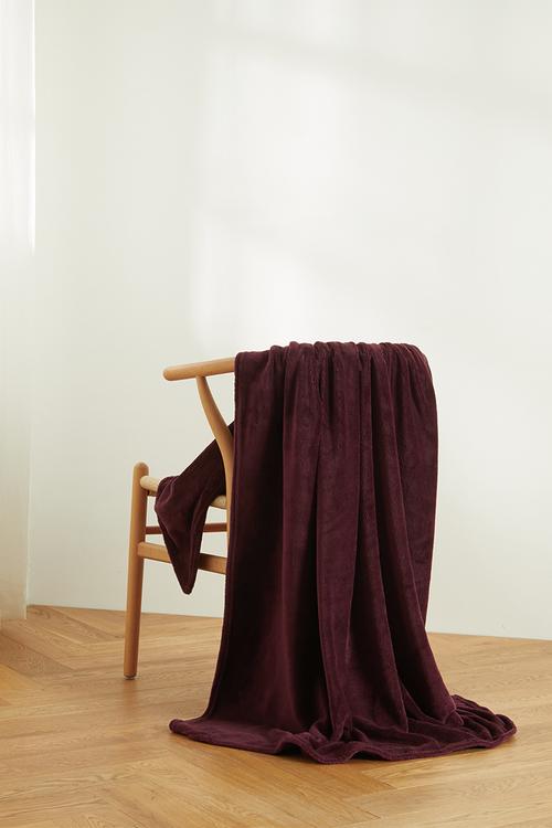 Fleece Throw - Plum