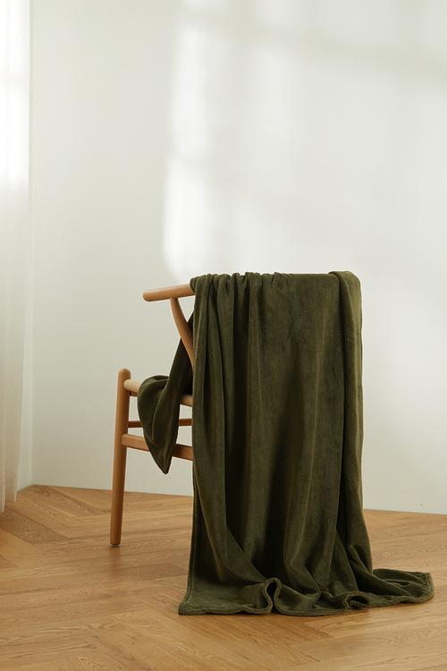 Fleece Throw - Olive