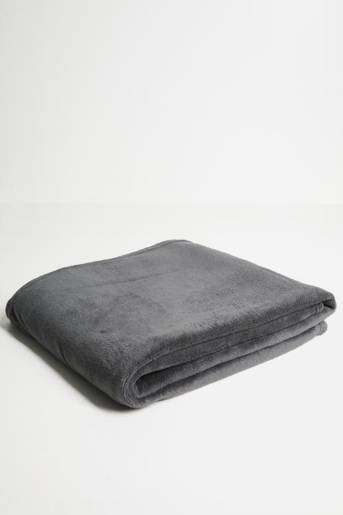 Fleece Throw - Charcoal