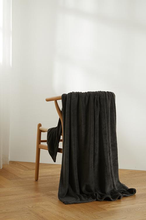 Fleece Throw - Charcoal