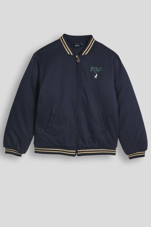 Boys logan sport baseball jacket - navy