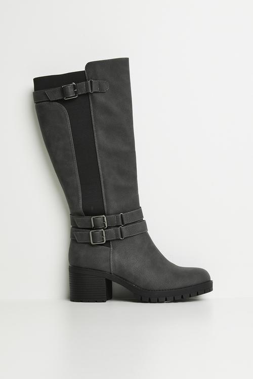 Jovie 2 knee length boot - grey