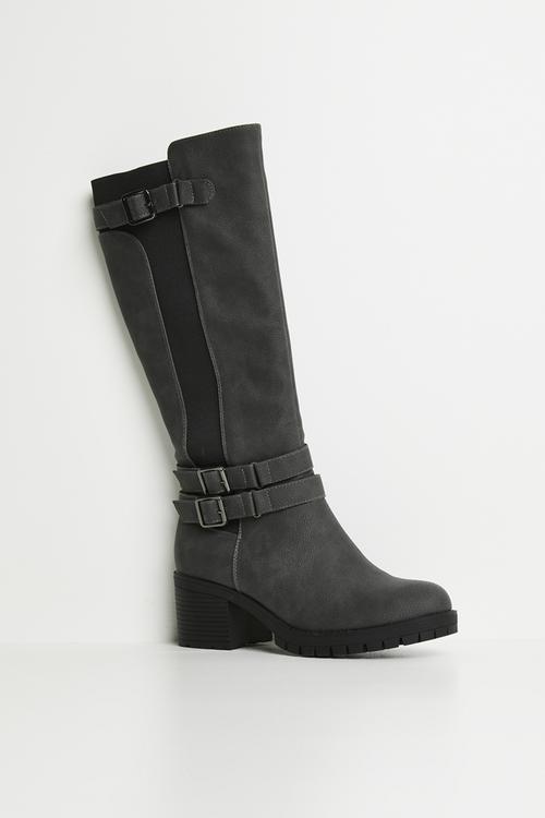 Jovie 2 knee length boot - grey