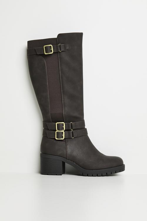 Jovie 2 knee length boot - chocolate