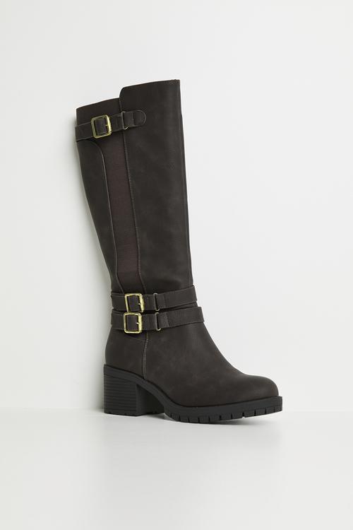 Jovie 2 knee length boot - chocolate