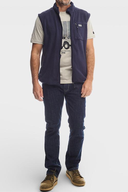 Fleece Gilet - Navy