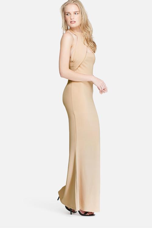 Wrap halter maxi dress