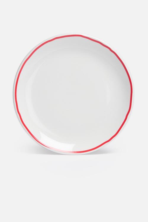 Red edge side plate set of 4