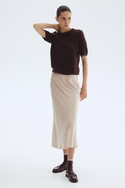 Fine-knit jumper - dark brown