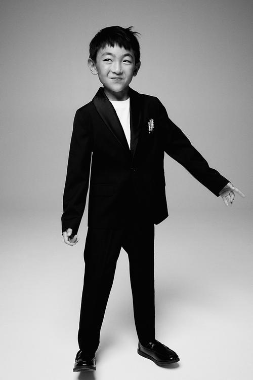 Tuxedo jacket - black
