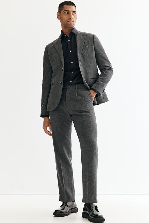 Slim fit easy-iron shirt - blue