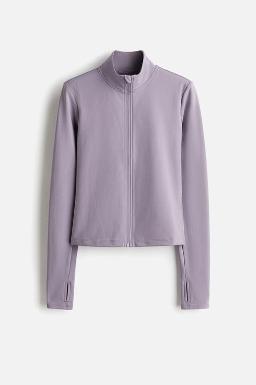 Zip-through sports jacket with softmove™ - frosty lilac