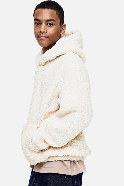 Teddy hoodie - light beige