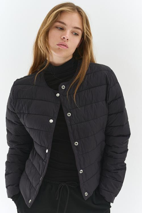 Quilted jacket - black