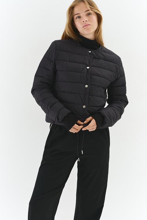 Quilted jacket - black