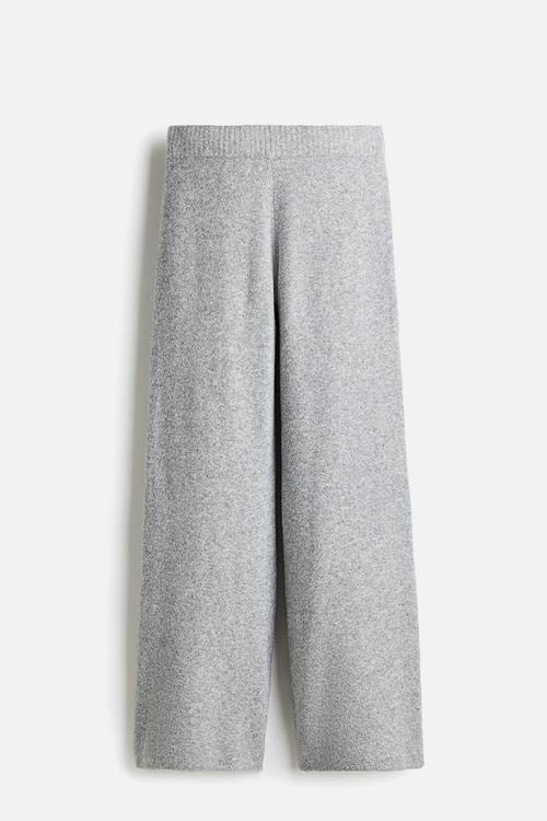 Knitted trousers - grey marl