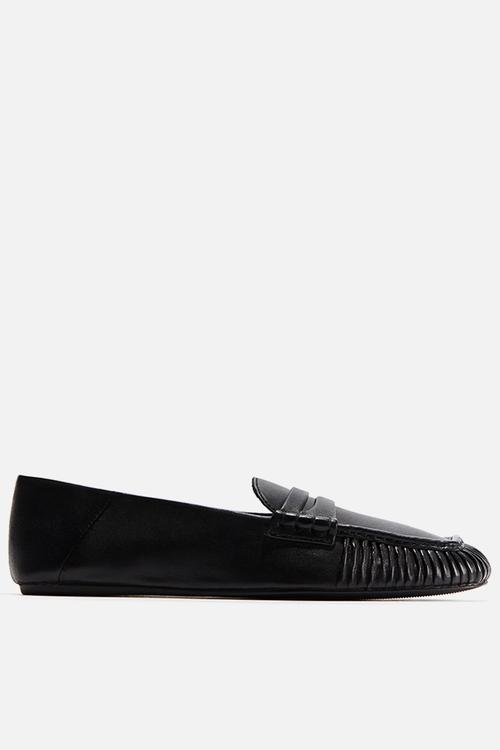 Leather loafers - black