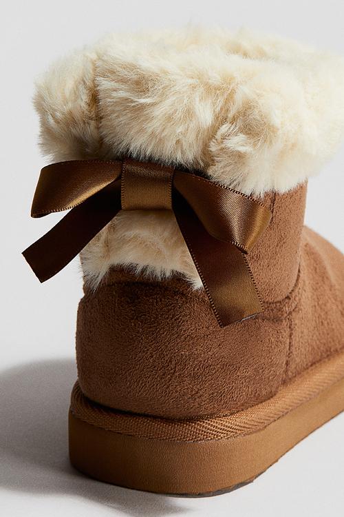 Warm-lined boots - brown