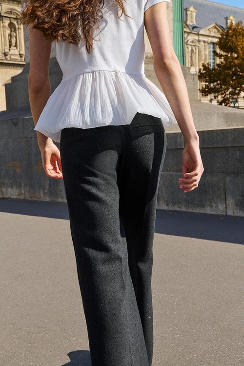 Embellished trousers - dark grey
