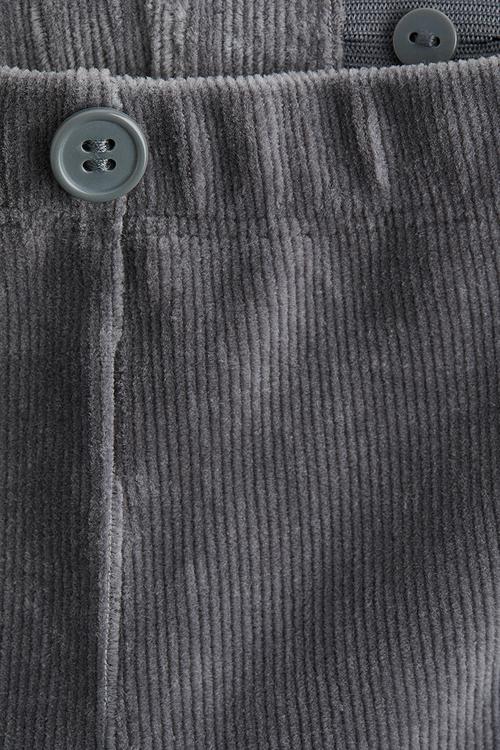 Ribbed velour leggings - grey