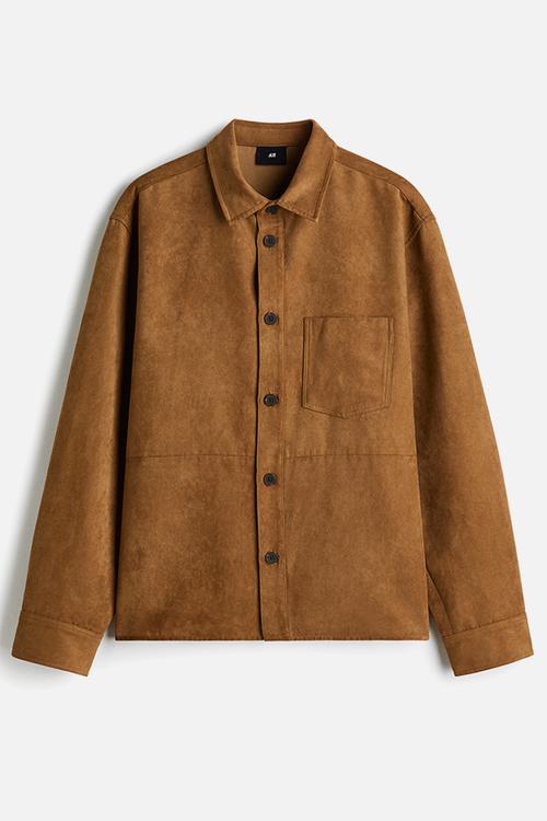 Regular fit overshirt - beige